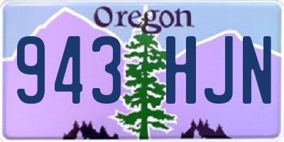 OR license plate 943HJN