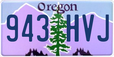 OR license plate 943HVJ