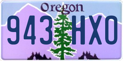OR license plate 943HXO