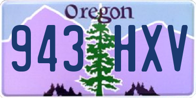 OR license plate 943HXV