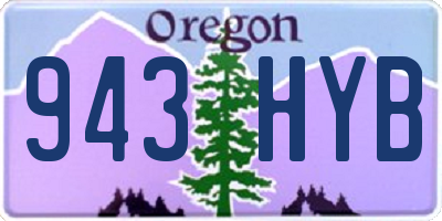 OR license plate 943HYB
