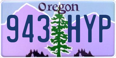 OR license plate 943HYP