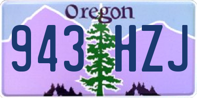 OR license plate 943HZJ