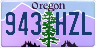 OR license plate 943HZL