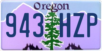 OR license plate 943HZP
