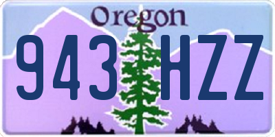 OR license plate 943HZZ