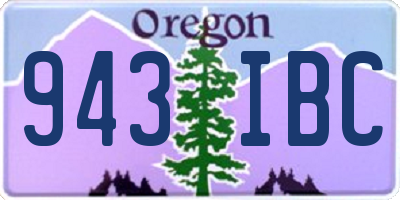 OR license plate 943IBC