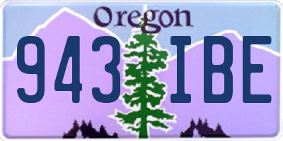 OR license plate 943IBE
