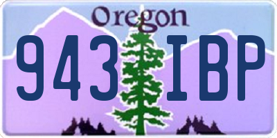 OR license plate 943IBP