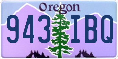 OR license plate 943IBQ