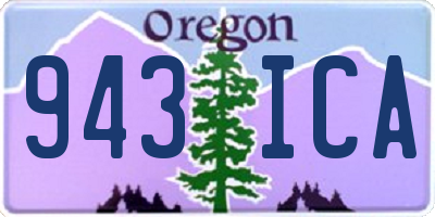 OR license plate 943ICA