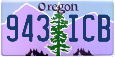 OR license plate 943ICB