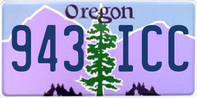 OR license plate 943ICC