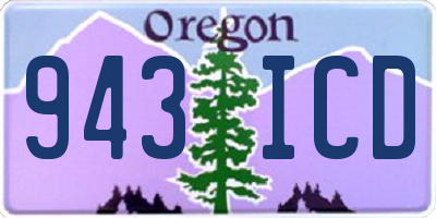 OR license plate 943ICD