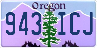 OR license plate 943ICJ