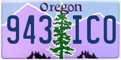 OR license plate 943ICO