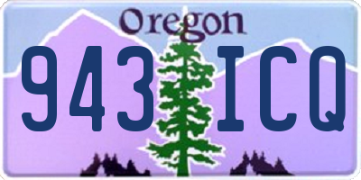 OR license plate 943ICQ