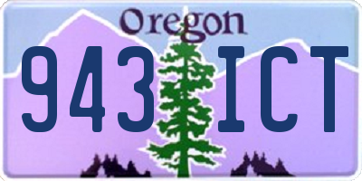 OR license plate 943ICT