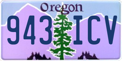 OR license plate 943ICV