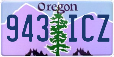 OR license plate 943ICZ