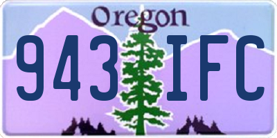OR license plate 943IFC