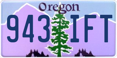 OR license plate 943IFT