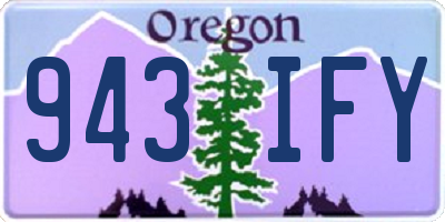 OR license plate 943IFY