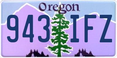 OR license plate 943IFZ