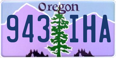 OR license plate 943IHA