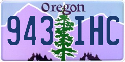 OR license plate 943IHC