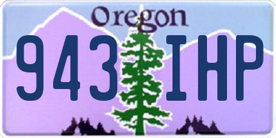 OR license plate 943IHP