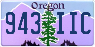 OR license plate 943IIC