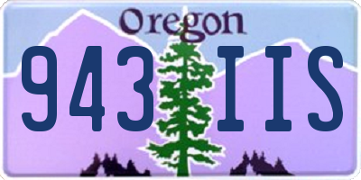 OR license plate 943IIS