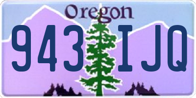 OR license plate 943IJQ