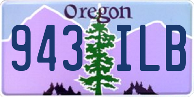OR license plate 943ILB