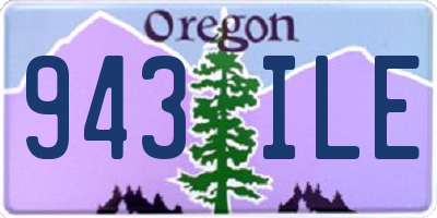 OR license plate 943ILE