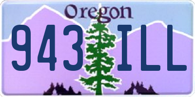 OR license plate 943ILL