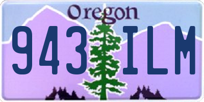 OR license plate 943ILM