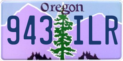 OR license plate 943ILR