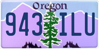 OR license plate 943ILU