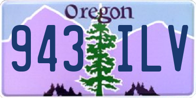 OR license plate 943ILV