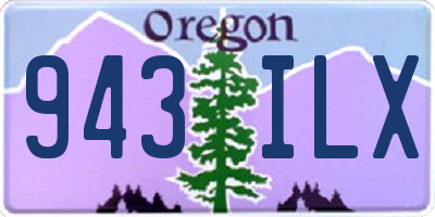 OR license plate 943ILX