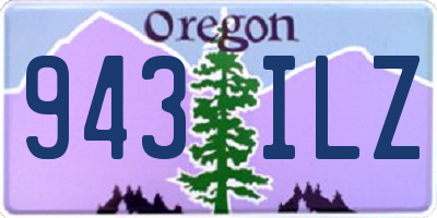 OR license plate 943ILZ