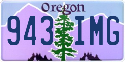 OR license plate 943IMG