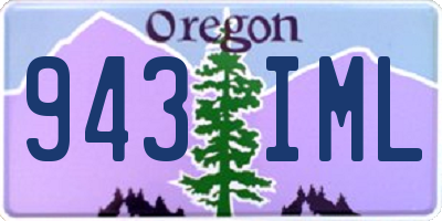 OR license plate 943IML