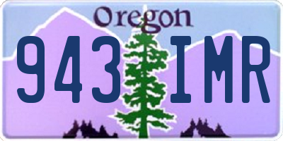 OR license plate 943IMR
