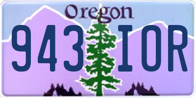 OR license plate 943IOR