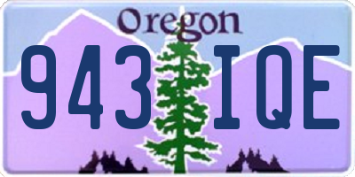 OR license plate 943IQE