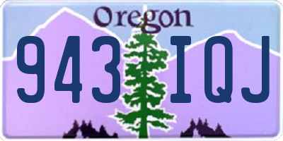 OR license plate 943IQJ