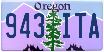 OR license plate 943ITA